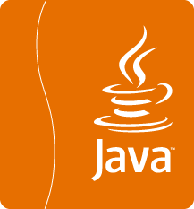 A screenshot of Java logo in applet-loading box